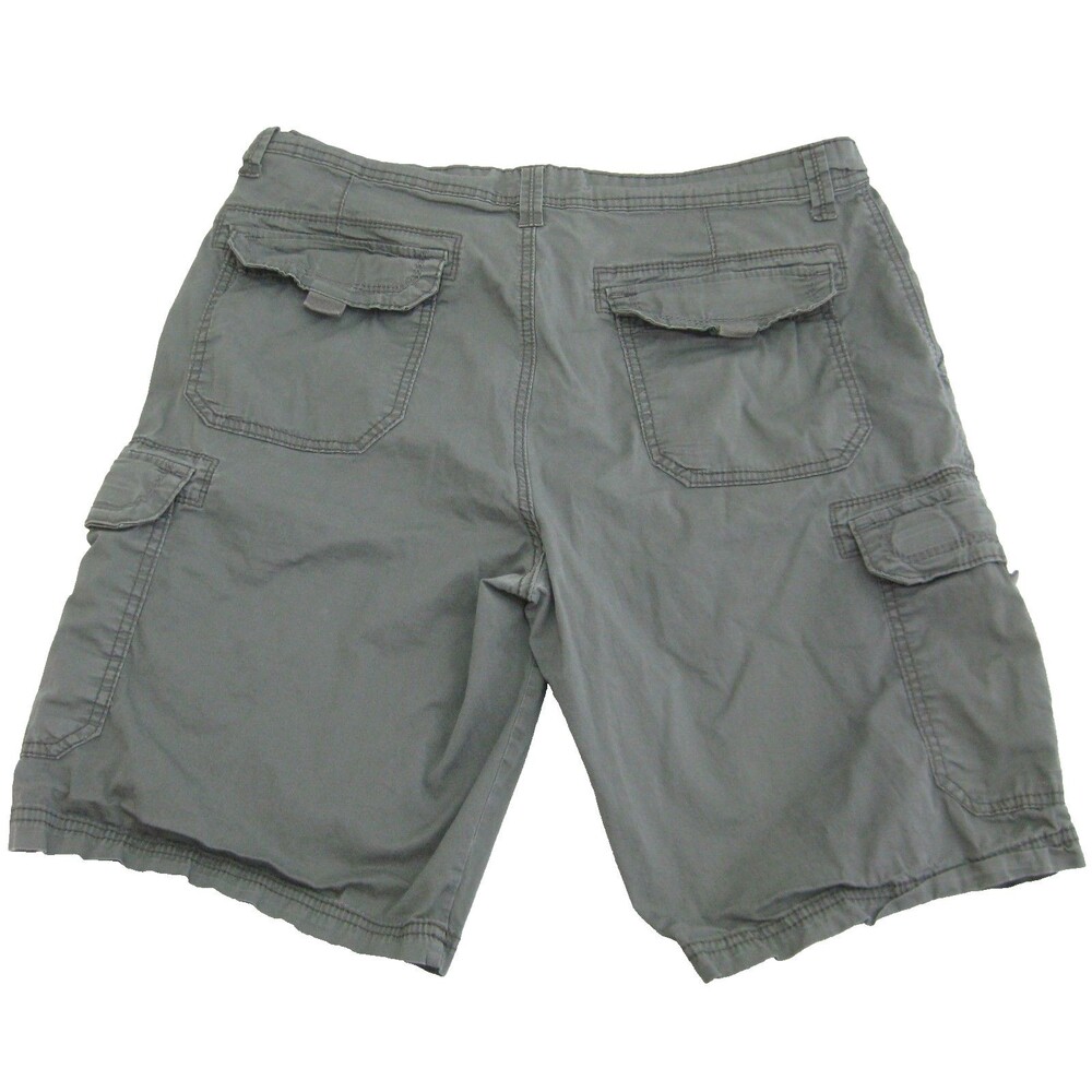 UNIONBAY Men's (Size 36) Gray Cargo Casual Walking Shorts 6 Pockets Zipper Fly. - Picture 2 of 5